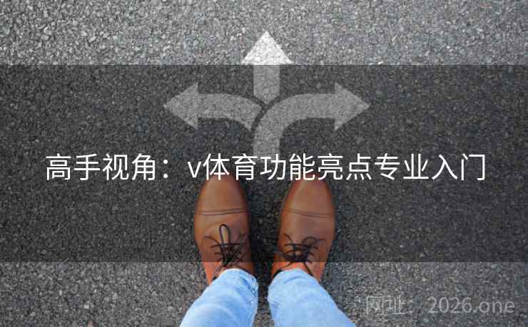 高手视角:v体育功能亮点专业入门 高手视角:v体育功能亮点专业入门