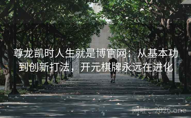 尊龙凯时人生就是博官网:从基本功到创新打法,开元棋牌永远在进化 尊龙凯时人生就是博官网:从基本功到创新打法,开元棋牌永远在进化