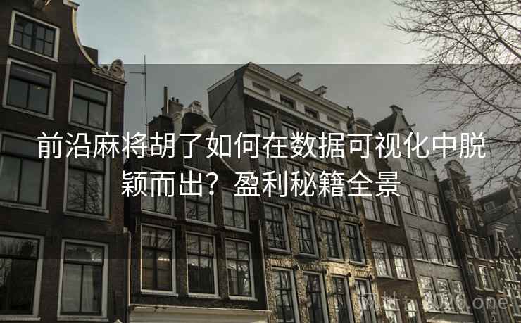 前沿麻将胡了如何在数据可视化中脱颖而出?盈利秘籍全景 前沿麻将胡了如何在数据可视化中脱颖而出?盈利秘籍全景