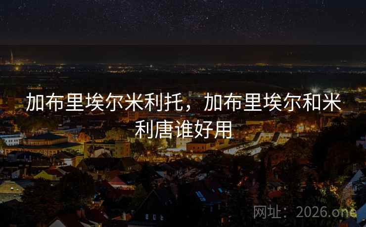 加布里埃尔米利托，加布里埃尔和米利唐谁好用