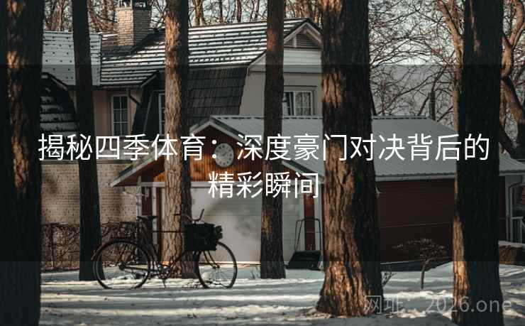 揭秘四季体育：深度豪门对决背后的精彩瞬间