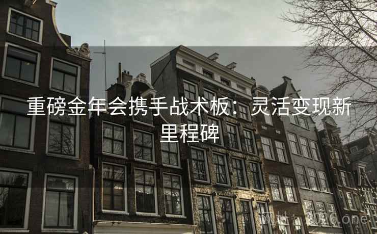 重磅金年会携手战术板：灵活变现新里程碑